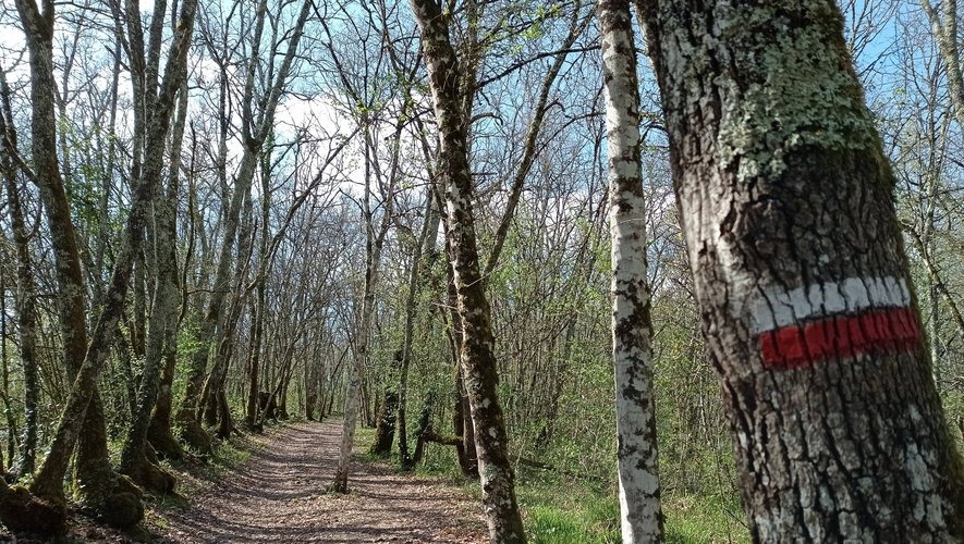 Sentier de randonnée à Penne d'Agenais